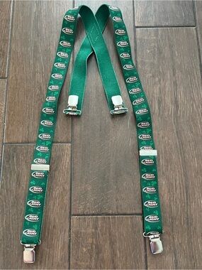 Bud Light Vintage St. Patrick's Day Shamrock Suspenders